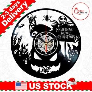 Nightmare Before Christmas Vinyl Clock Decor Gifts